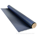Rouleau de tissu en fibre de carbone épais vert bleu bleu